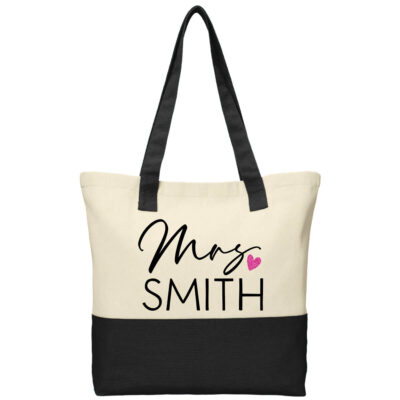 'Mrs.' 2-Tone Tote Bag