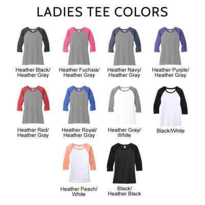 Baseball Tee Colors