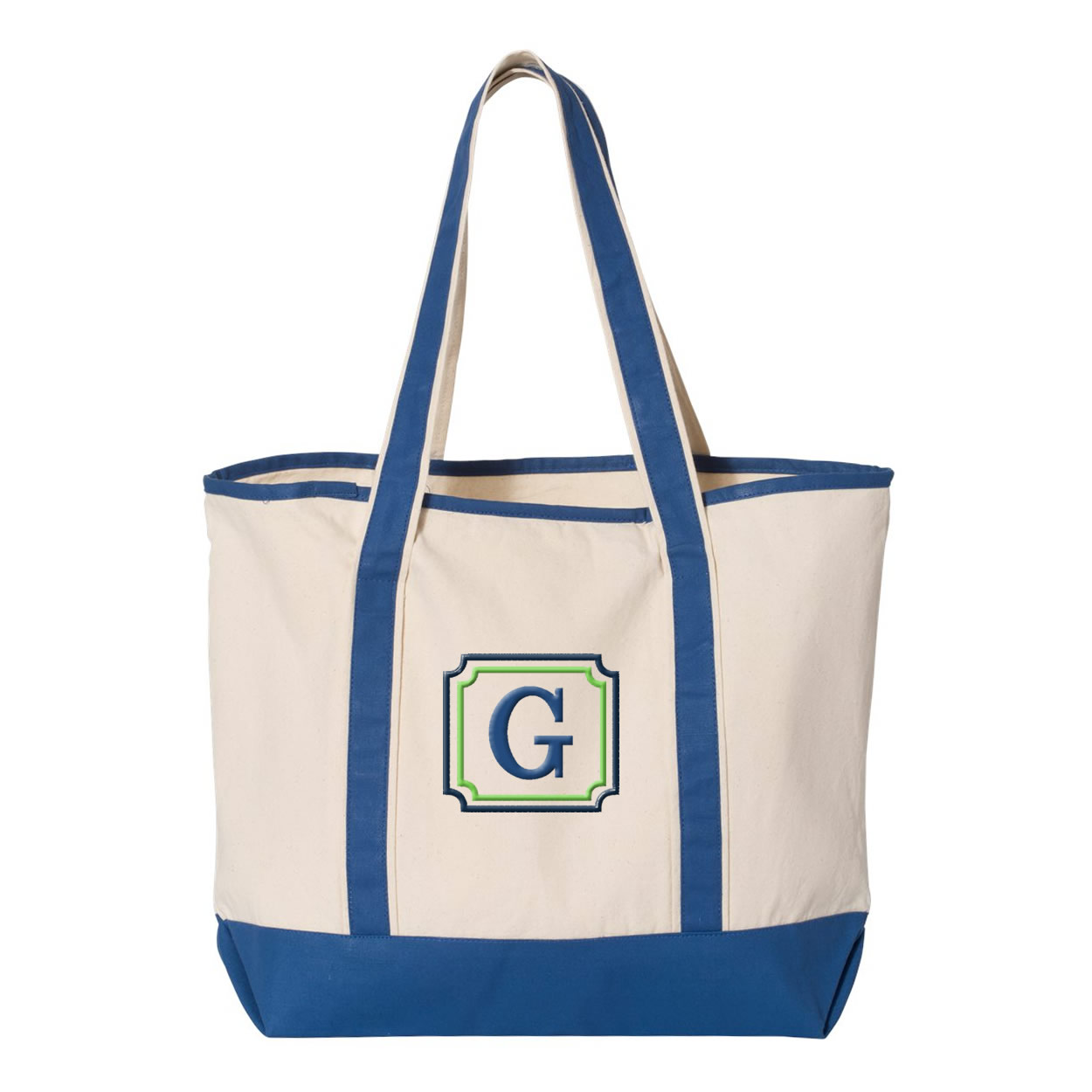 Personalized Tote Bag Monogrammed Beach Bag Embroidered 