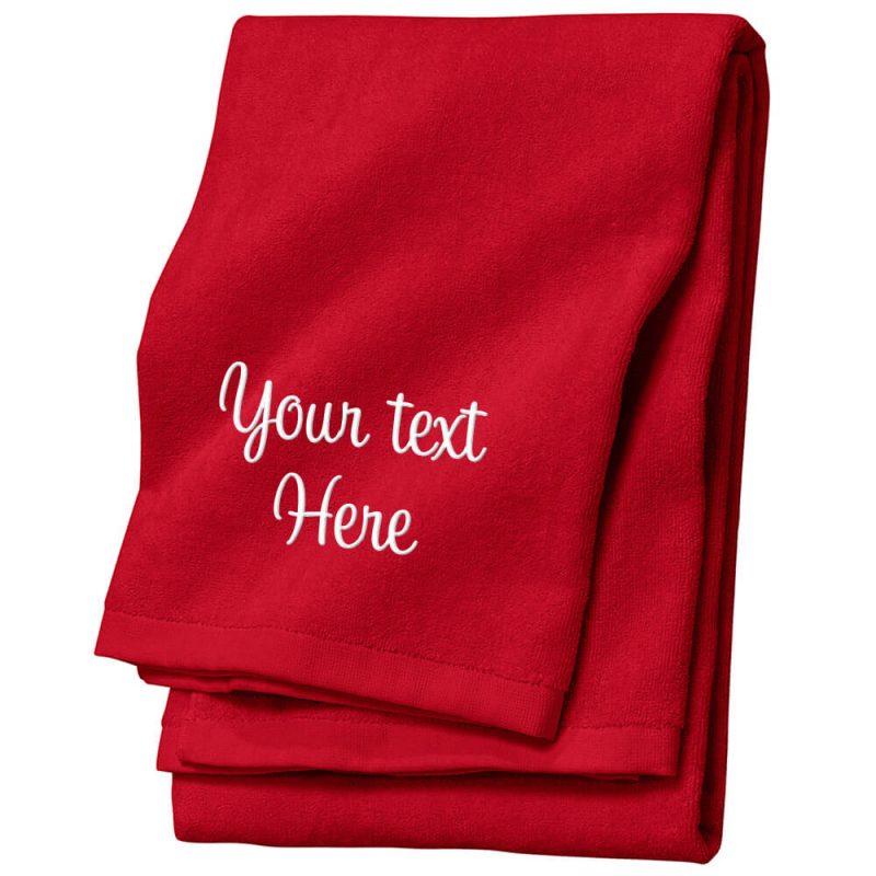 Create Your Own Personalized Velour Beach Towel