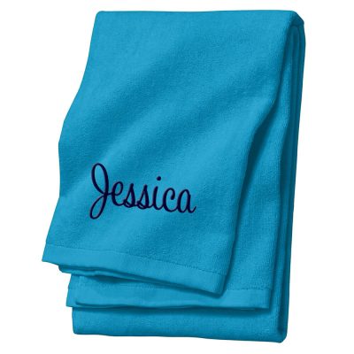 Personalized Velour Beach Towel with Name