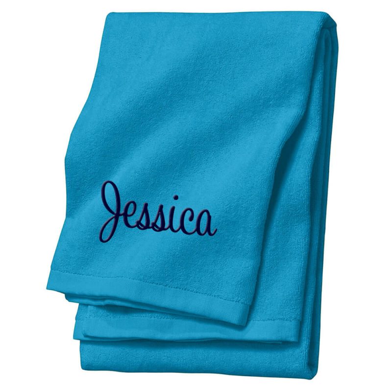 Personalized Velour Beach Towel with Name