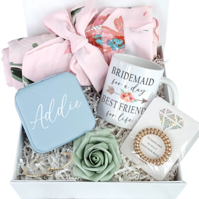 Best Friend Floral Bridesmaid Proposal Gift Box