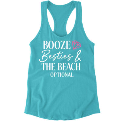 "Booze, Besties & the Beach" Bachelorette Tank Top