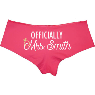 "Officially Mrs." Boyshorts (Back)