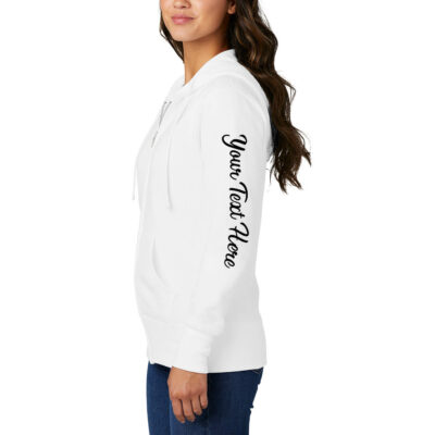 Bridal Party Zip Hoodie with Sleeve Design