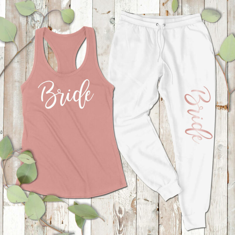 Bride Tank Top & Jogger Pants Set - Styled