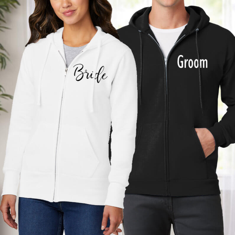 Bride and Groom Hoodie Sets