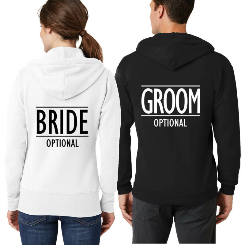 Bride & Groom Full-Zip Hoodie Set