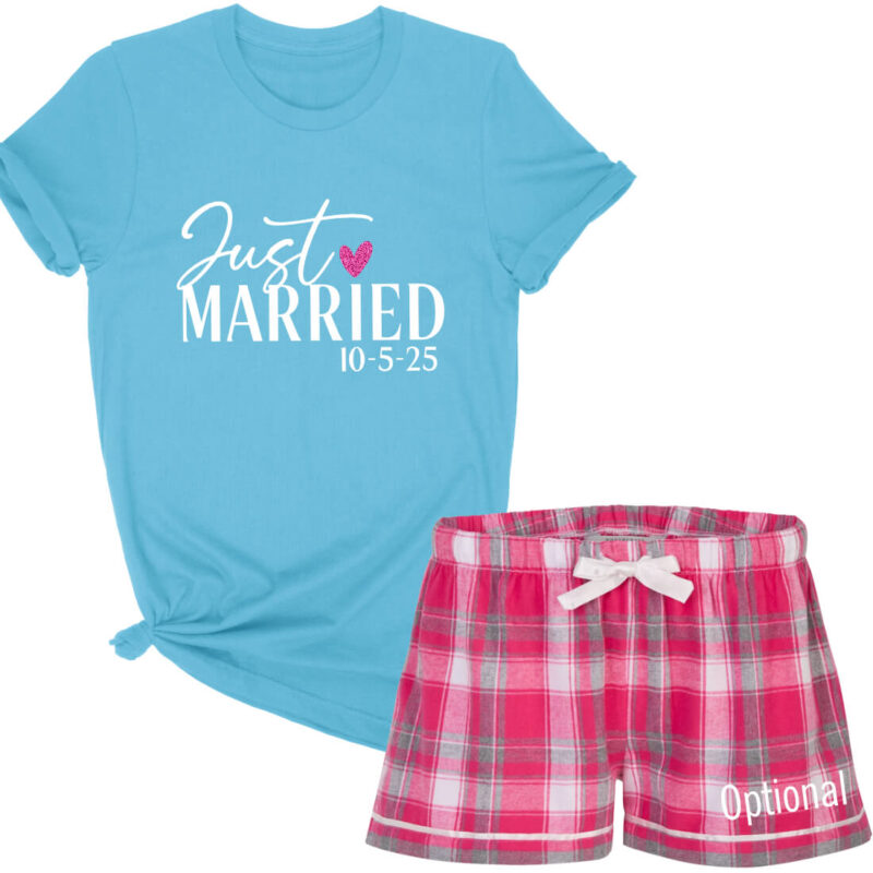 "Just Married" Bride Pajama Set