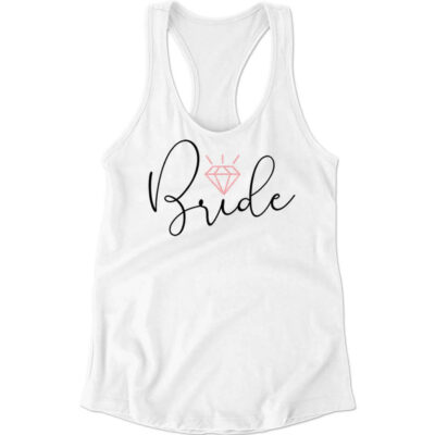 Bride Tank Top with Diamond