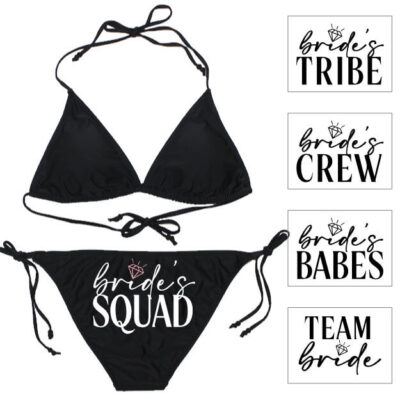 Bride's Squad Bridesmaid Bikini