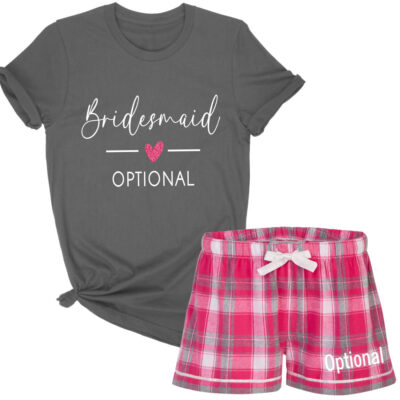 Bridesmaid Pajama Set with Heart