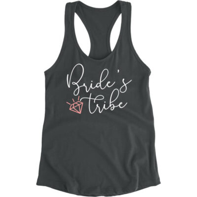 "Bride's Tribe" Tank Top with Diamond