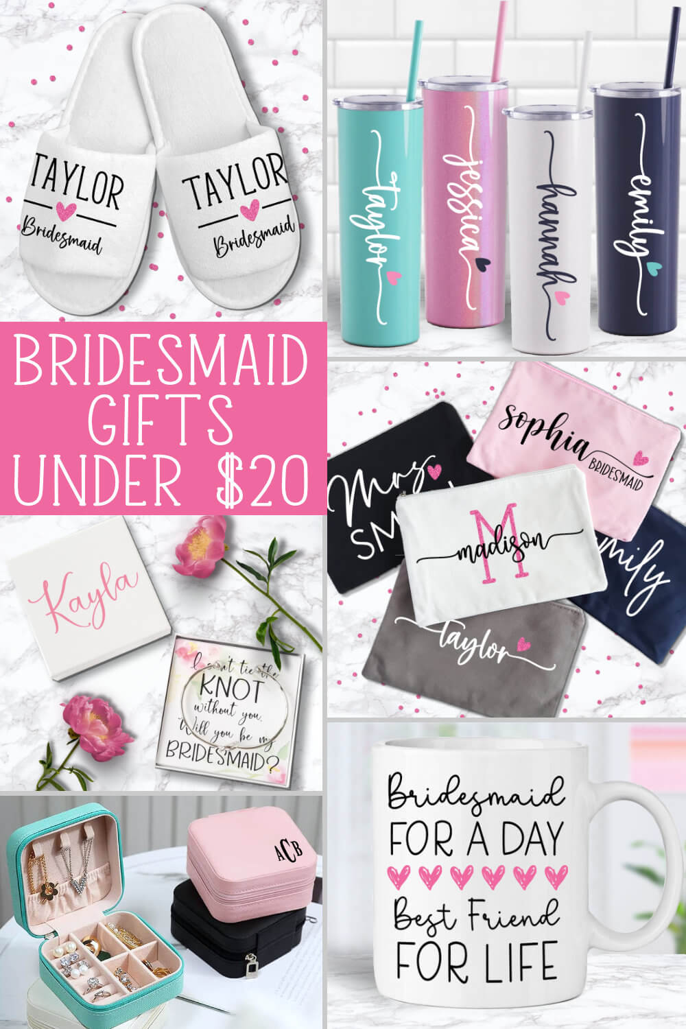 Bridesmaid Gifts under $20