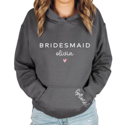 Bridesmaid Hoodie with Name