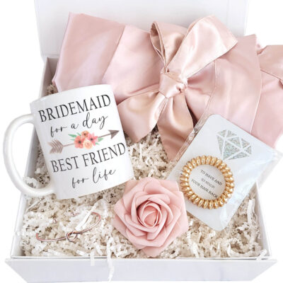 Bridesmaid Proposal Gift Box with Mug and Hair Tie