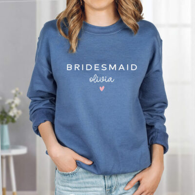 Bridesmaid Sweatshirt - Model