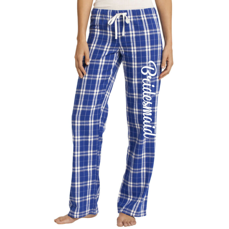 Bridal Party Flannel Pants - Personalized Brides