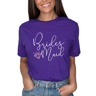 Bridesmaid T-Shirt with Diamond