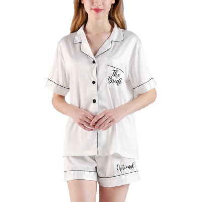 "The Bride" Button-up Pajama Set