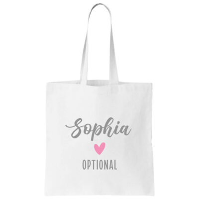 Bridal Party Tote Personalized with a Stylized Monogram – Sockprints