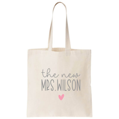 The New Mrs Canvas Tote Bag