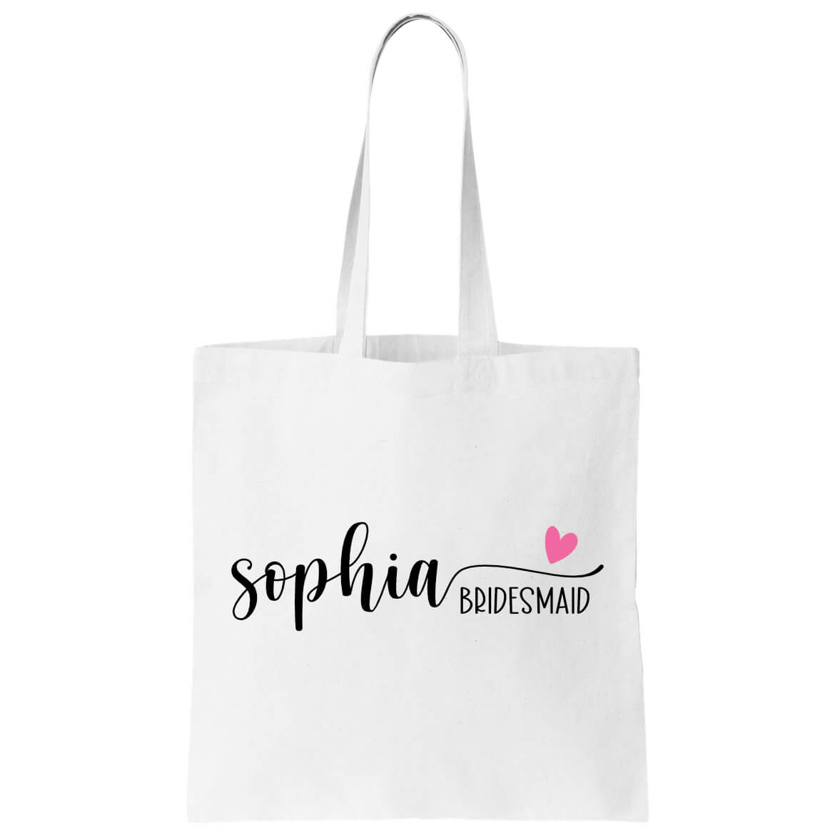 canvas tote bag with name