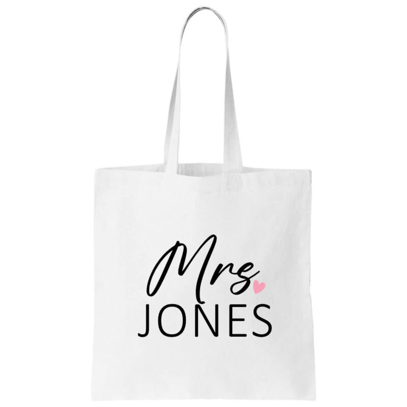 "Mrs." Canvas Tote Bag