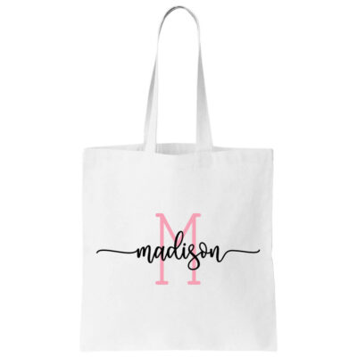 personalized canvas tote