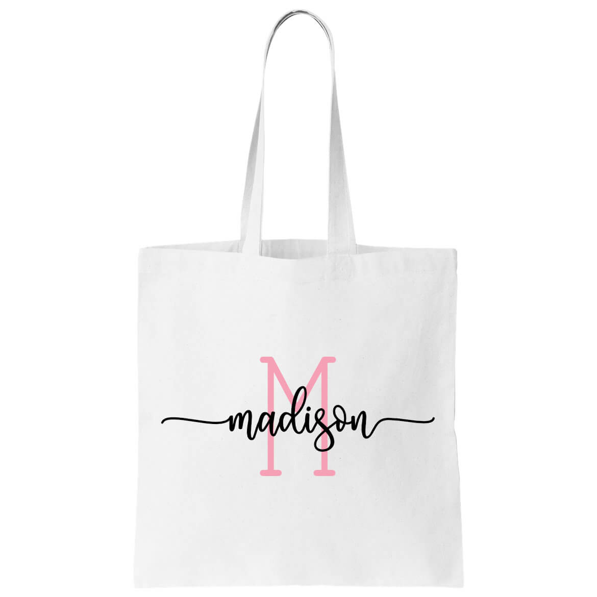 Personalized ANY INITIAL Canvas Initial Tote/ Custom Tote Bag