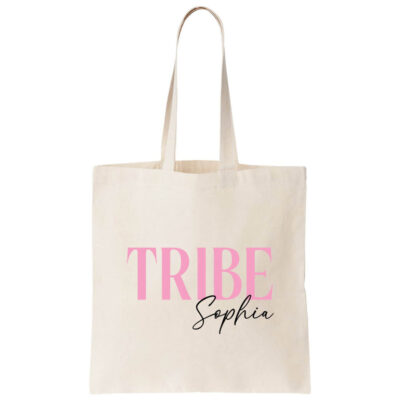 [Custom Name] Personalized Tote Bag - Bride with Hearts Design