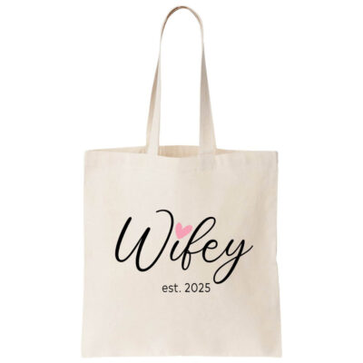 "Wifey" Canvas Tote Bag