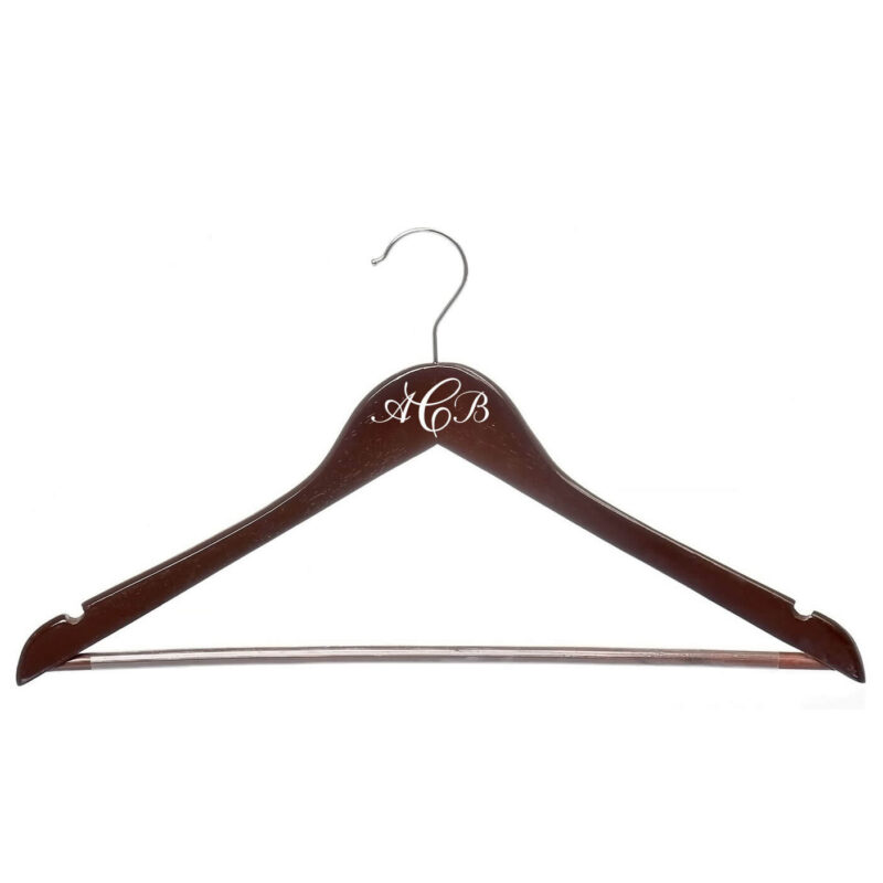 Monogrammed Wood Hanger - Cherry