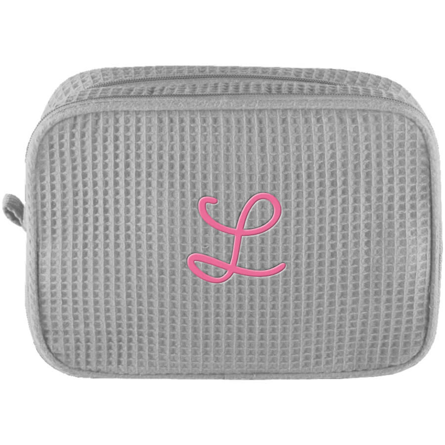 Personalized Cosmetic Bag with Initial