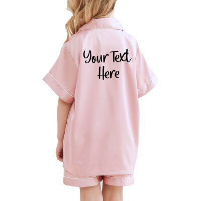 Create Your Own Kids Satin Pajama Set