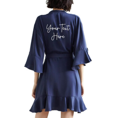 Create your own Ruffle Satin Robe