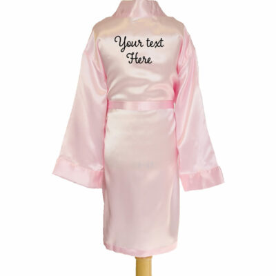 Create Your Own Kid's Satin Robe