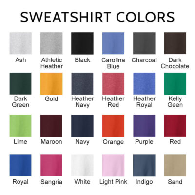 Sweatshirt Colors