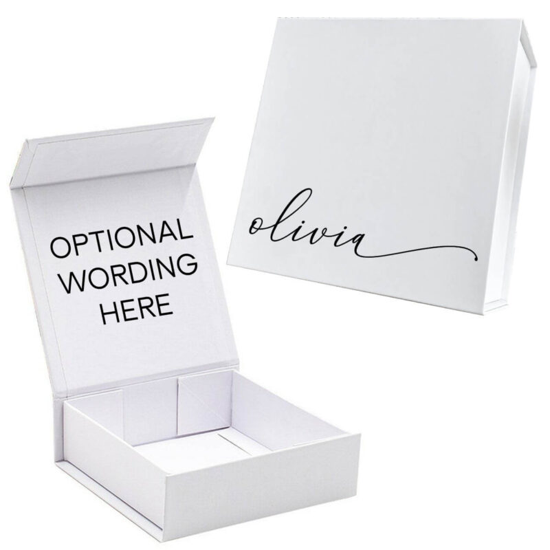 Magnetic Bridesmaid Proposal Gift Box with Name