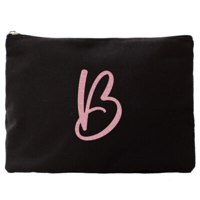 Custom Makeup Pouch with Initial