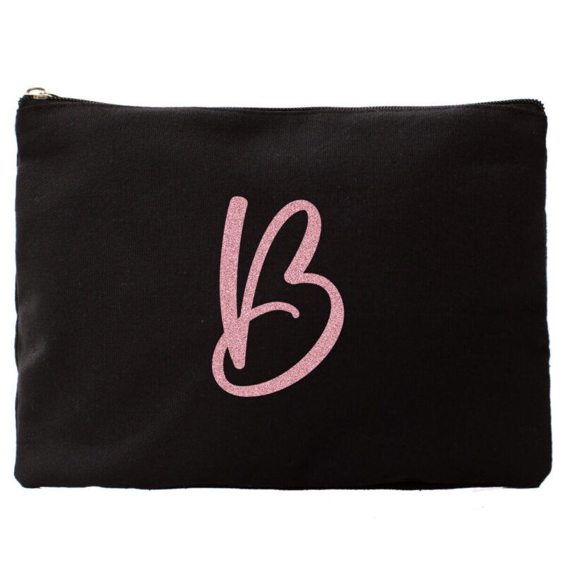 Custom Makeup Pouch with Initial