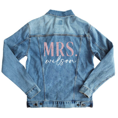 Custom Mrs Bride Jean Jacket