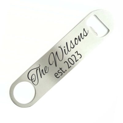 Custom Wedding Bottle Opener with Name