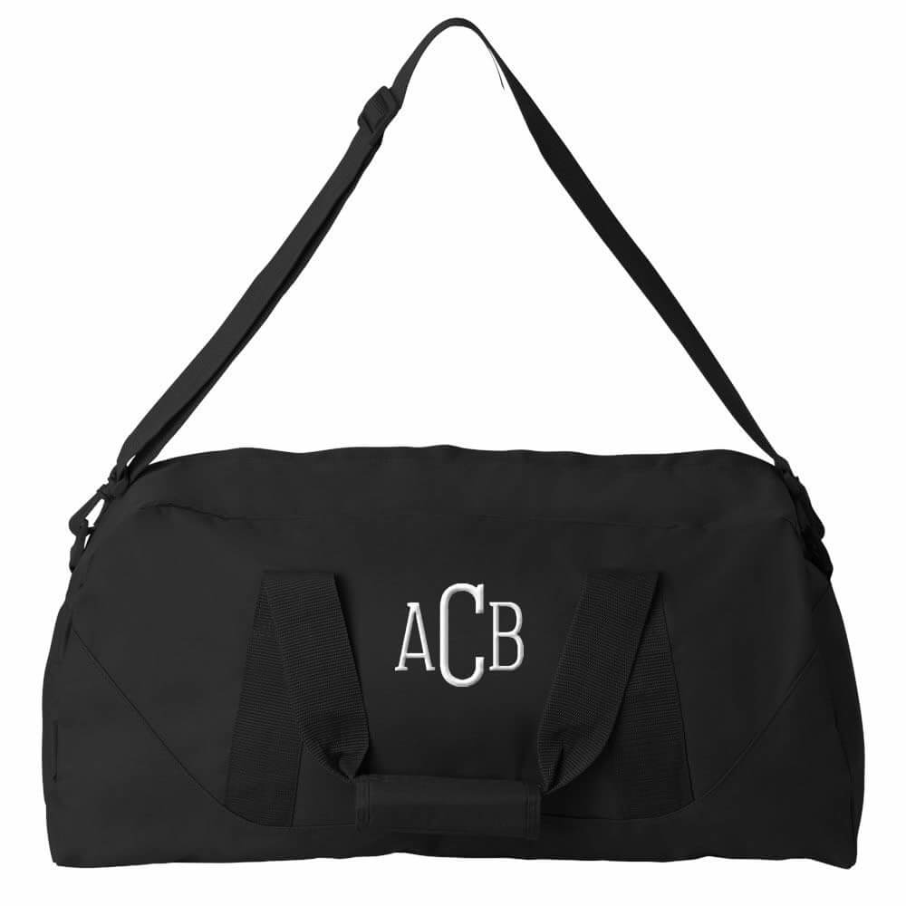 Personalized Duffel Bag with Initials - Personalized Brides