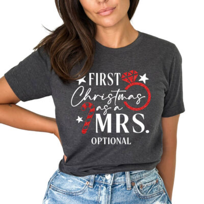 1st Christmas as a Mrs. T-shirt