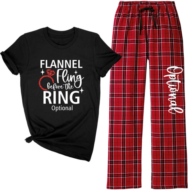 Flannel Fling before the Ring Pajama Pants Set