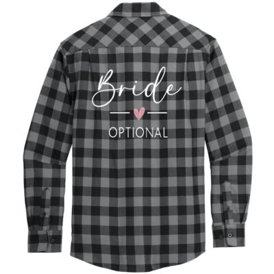 Bride Flannel Shirt with Heart