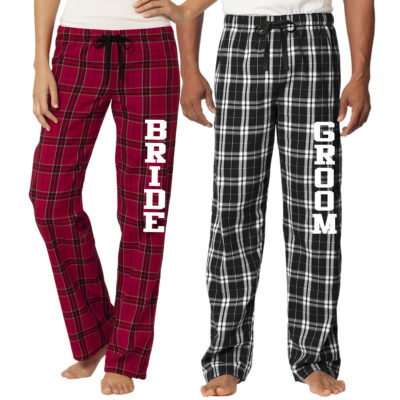 Bride & Groom Flannel Pants Set