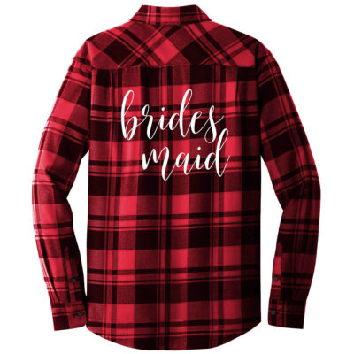 Flannel Bridesmaid Shirt - Lowercase